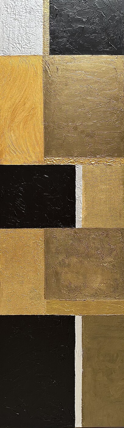 Empreinte 3 — Pour Manon, Acrylique et mastic, 50 × 150 cm