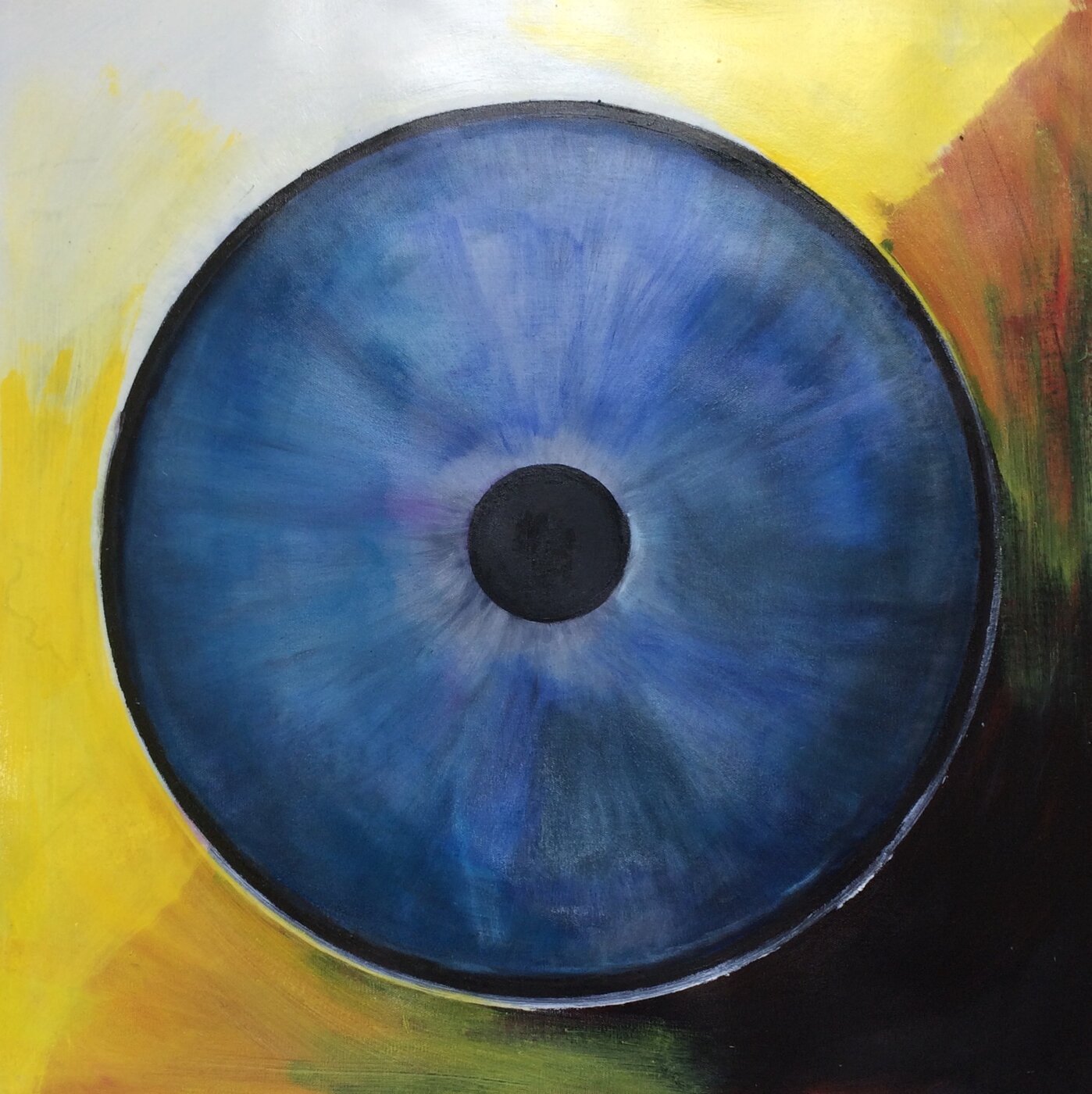Instant 2.0, Huile sur toile, 100 × 100 cm