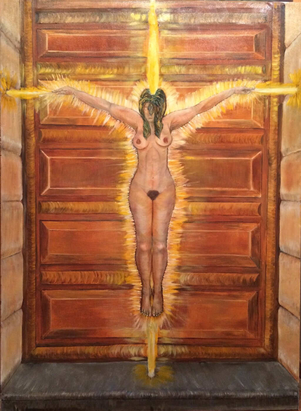 Clé de la porte des Mondes Akhashiques, Huile sur toile, 130 × 180 cm